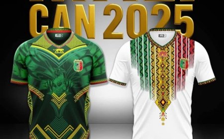 CAN Maroc 2025 : Les maillots des Aigles du Mali ont été révélés.
