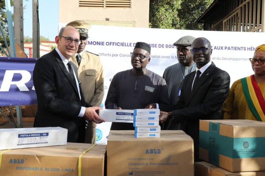 Solidarité : COSAIR offre 600 kits de dialyse aux centres de Bamako