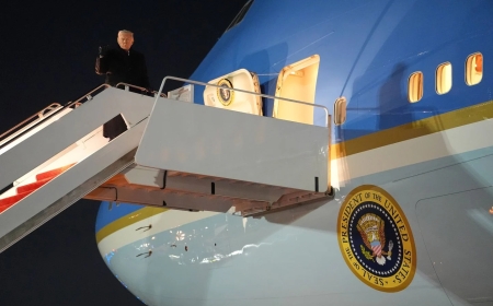 Victime d’un problème, l'avion de Donald Trump fait demi-tour !