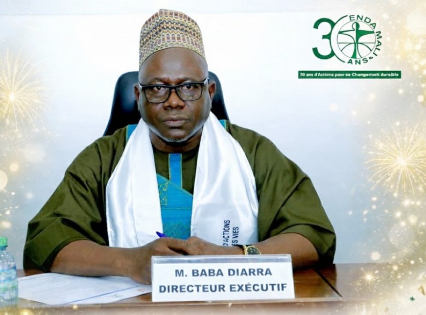 Le Directeur exécutif de Enda Mali Baba Diarra : " Enda-Mali, c'est 30 ans d'engagement pour la promotion et la protection des enfants pour l'Education, pour   la promotion  de la santé, de la paix, la réconciliation et la cohésion sociale… "