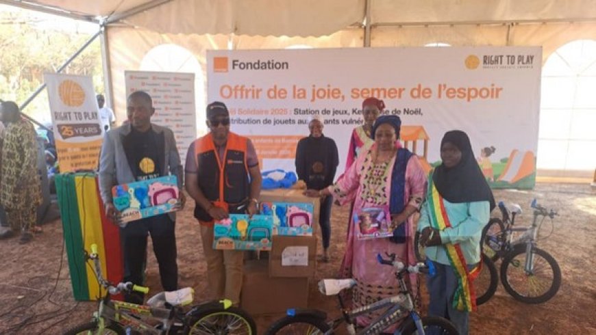 Noël Solidaire : La Fondation Orange Mali et Right to Play fêtent les Enfants démunis