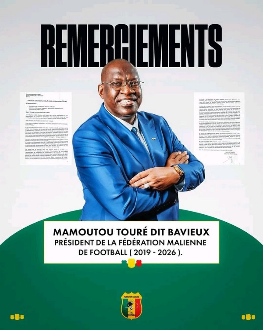 Après sa démission de la présidence de la FEMAFOOT : Bavieux Touré remercie tous les acteurs du football Il demande humblement pardon au peuple du football malien