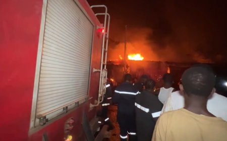 Bamako : le marché de Médine « Soukouni coura » ravagé par un incendie