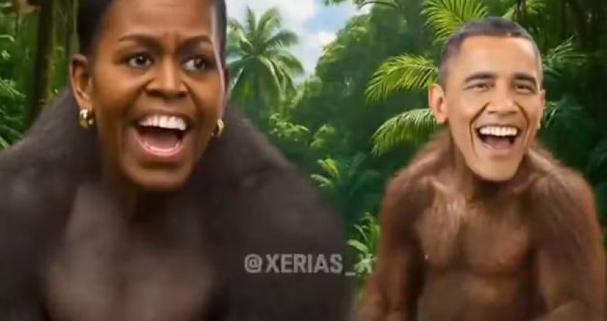 Trump publie, puis supprime, une vidéo des Obama transformés en singes