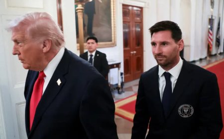 Lionel Messi et l’Inter Miami reçus à la Maison-Blanche