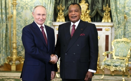 Vladimir Poutine a félicité le président de la République du Congo pour sa réélection