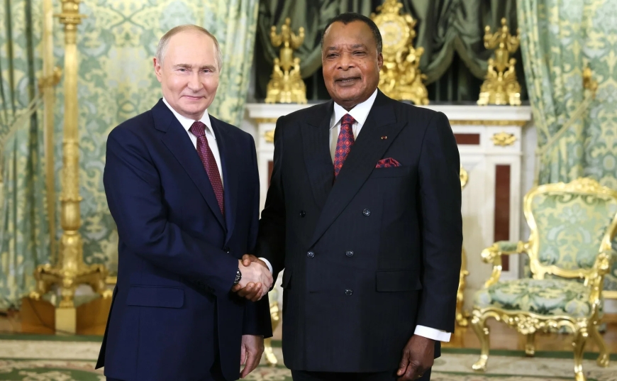 Vladimir Poutine a félicité le président de la République du Congo pour sa réélection