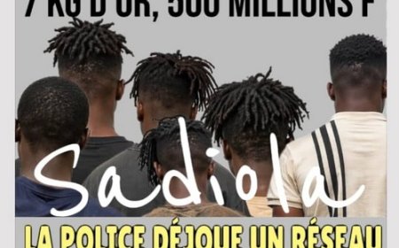 7 kg d’or, 500 millions Fcfa : La police déjoue un réseau de braquages avec soutiens au sommet