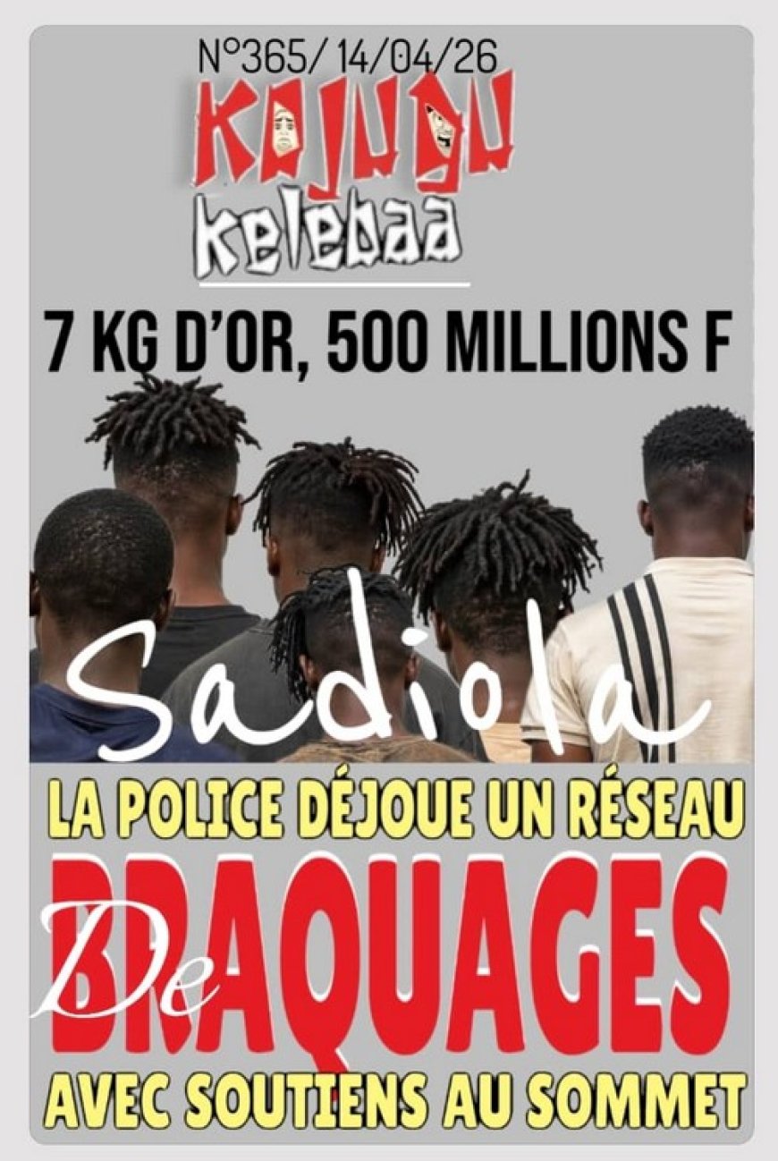 7 kg d’or, 500 millions Fcfa : La police déjoue un réseau de braquages avec soutiens au sommet