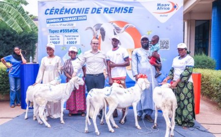Fête de Tabaski :  Des béliers, des enveloppes, et des bons d'achat pour la Tombola de Moov Africa Malitel