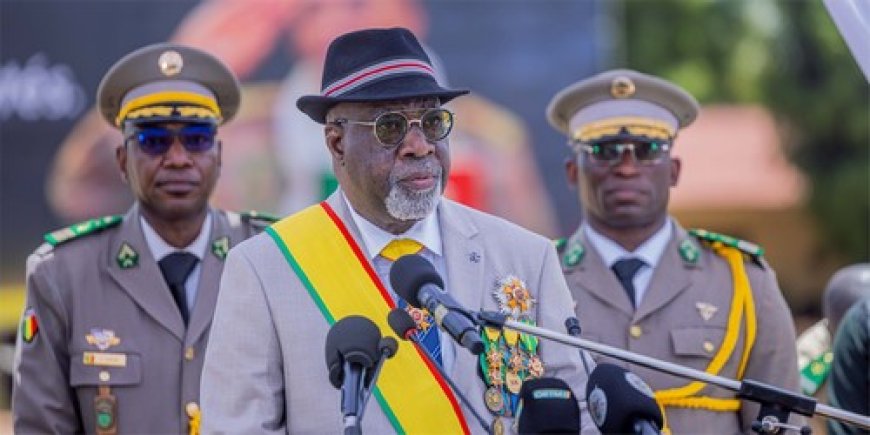 General Amadou Sagafourou Gueye, grand Chancelier des Ordres nationaux, lors des obsèques du General Sadio Camara