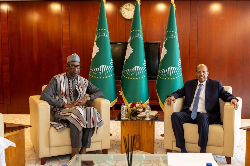 Mali–Union africaine : Abdoulaye Diop échange avec Mahmoud Ali Youssouf sur la lutte contre le terrorisme au Sahel