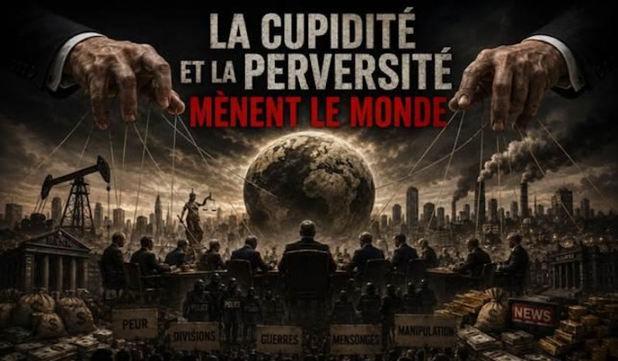 La cupidité et la perversité mènent le monde