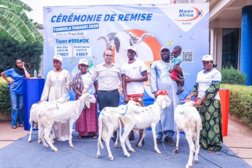 Fête de Tabaski :  Des béliers, des enveloppes, et des bons d'achat pour la Tombola de Moov Africa Malitel