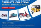 Motos et tricycles : le Mali lance une vaste opération d’immatriculation à compter du 15 juin