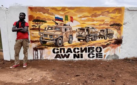 Des graffitis en soutien à l’Africa Corps et aux FAMa sont apparus dans les rues de Bamako