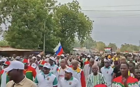 Un défilé en soutien à la Révolution populaire progressiste a eu lieu au Burkina Faso