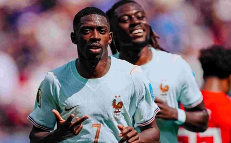 Les Bleus en parfaite maîtrise contre la Norvège, triplé de Dembélé