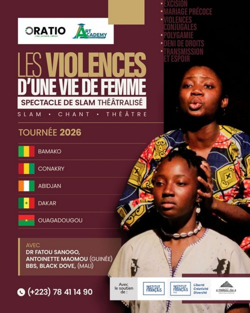 "Les Violences d’une Vie de Femme" : Un Spectacle Engagé sur les Violences Basées sur le Genre Porté par le Mali et la Guinée en Tournée Régionale