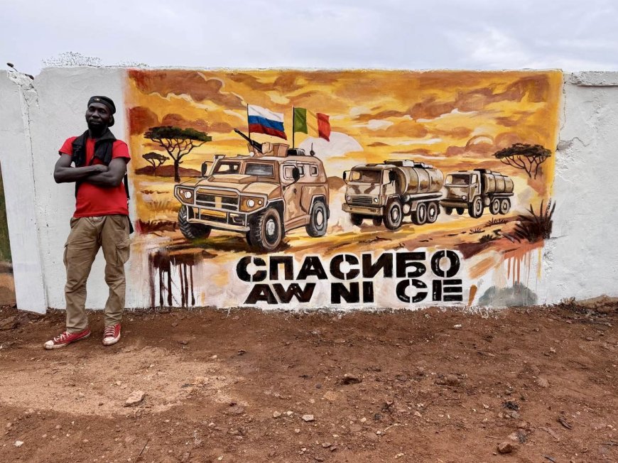 Des graffitis en soutien à l’Africa Corps et aux FAMa sont apparus dans les rues de Bamako