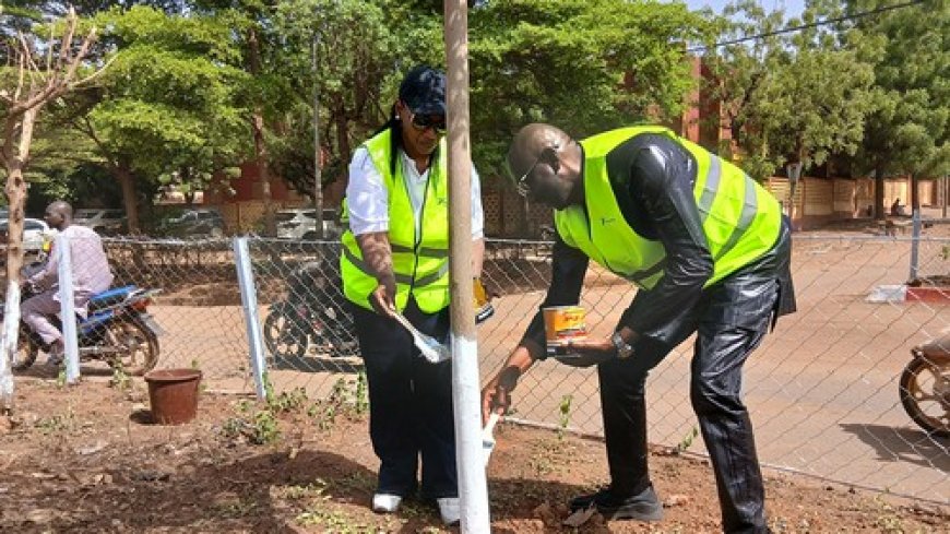 Environnement : Vivo Energy Mali embellit le rond-point de l'Église à l'Hippodrome