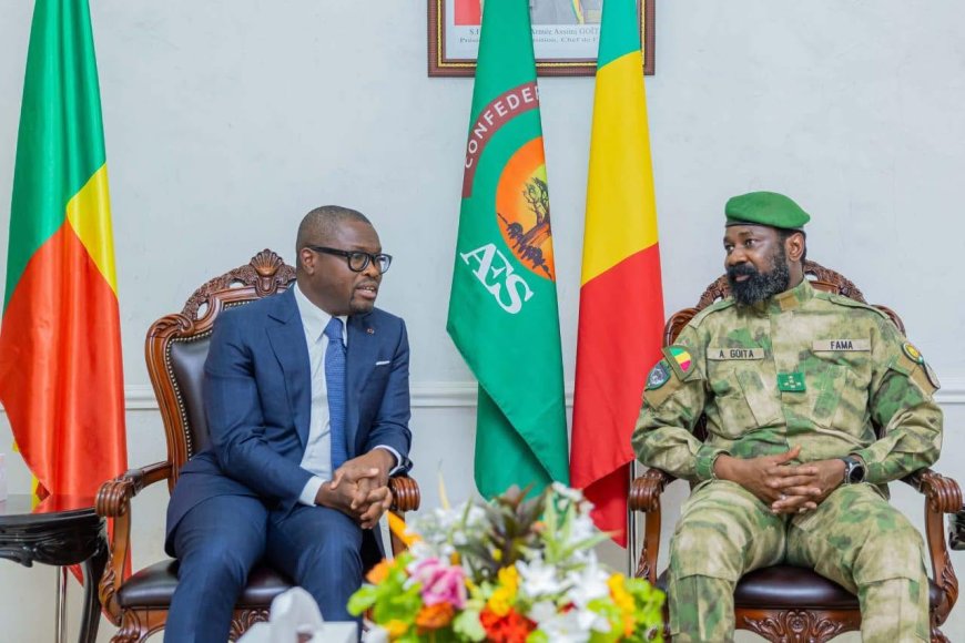 Mali-Bénin : Assimi Goïta accueille le président Romuald Wadagni pour une visite stratégique à Bamako