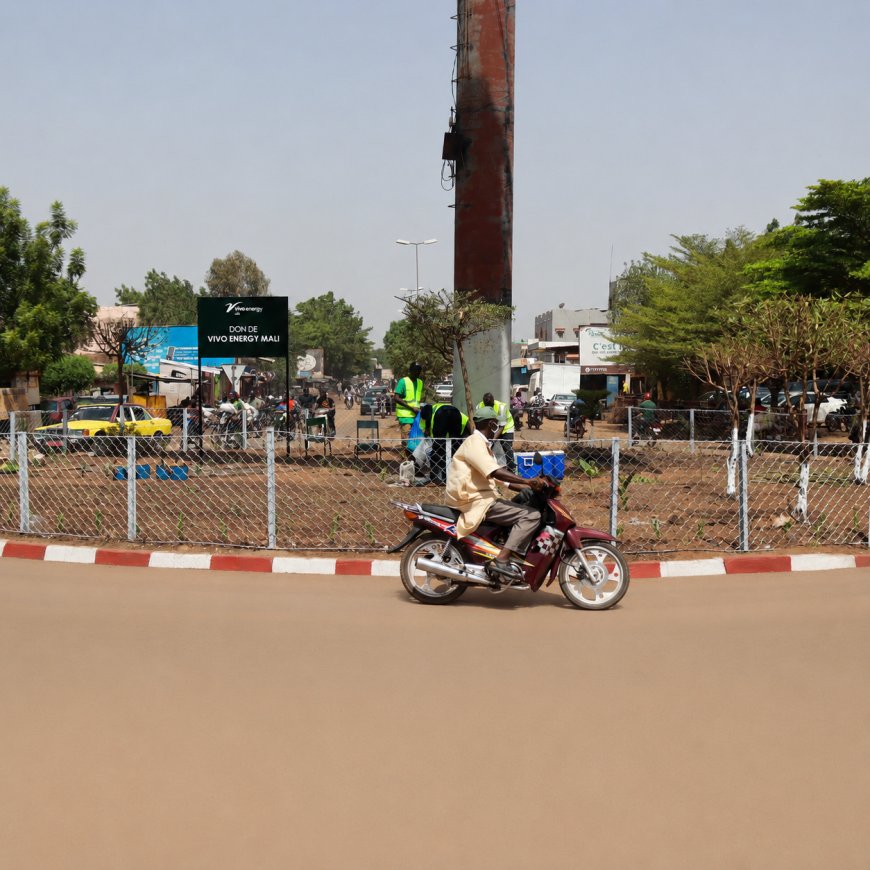 Environnement : Vivo Energy Mali embellit le rond-point de l'Église à l'Hippodrome