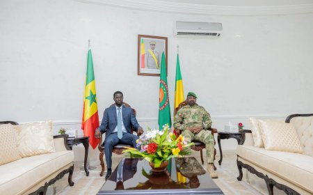 Assimi Goïta accueille Bassirou Diomaye Faye à Bamako pour une visite de travail et de solidarité