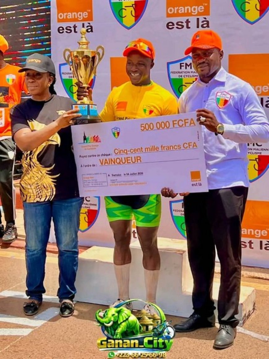 1ère Édition du Grand Prix Orange de Cyclisme : Douada Djiré de l’équipe Aireness remporte le Prix et empoche 500 000 FCFA