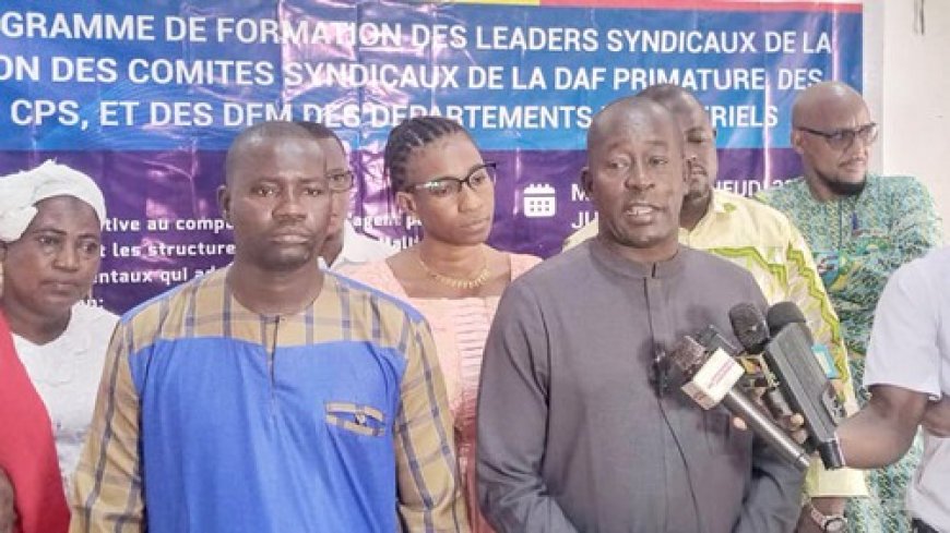 Bamako : les leaders syndicaux de la DAF Primature, DRH, CPS et DFM en formation