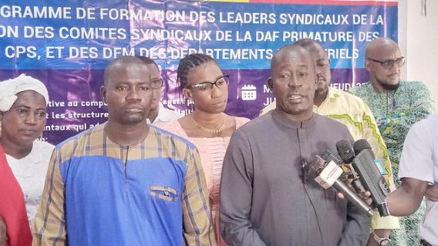 Bamako : les leaders syndicaux de la DAF Primature, DRH, CPS et DFM en formation