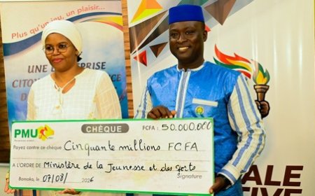 Le PMU Mali apporte une contribution de 50 millions de FCFA à l'organisation de la Biennale Sportive 2026