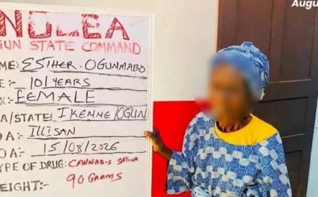 Nigeria: à 101 ans, cette arrière-grand-mère a été arrêtée pour trafic de cannabis avec la complicité de sa fille