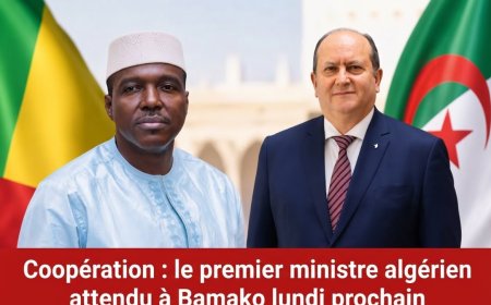 Coopération : le premier ministre algérien attendu à Bamako lundi prochain