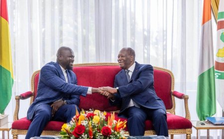 Ouattara pour le succès du processus engagé en Guinée