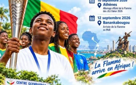 JOJ Dakar 2026 : la flamme olympique de la jeunesse célébrée à Bamako