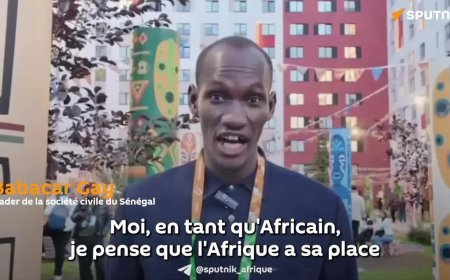 "L'Afrique est l'avenir de demain" et son opportunité est la jeunesse, estime un militant sénégalais