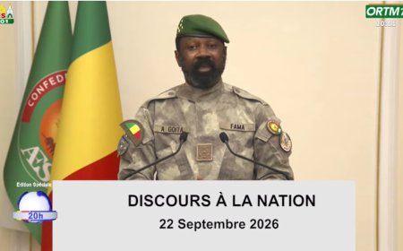 22 septembre 2026 : Assimi Goïta dresse le bilan de la Transition et réaffirme la quête de souveraineté du Mali