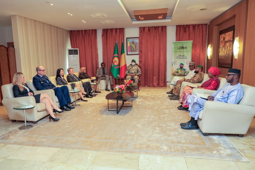 Diplomatie : Assimi Goïta reçoit l’ambassadrice américaine Rachna Korhonen en fin de mission