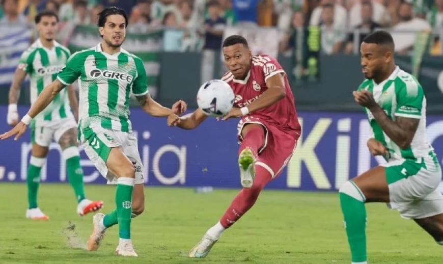 Liga : avec un penalty manqué de Mbappé, le Real Madrid tombe chez le Bétis Seville