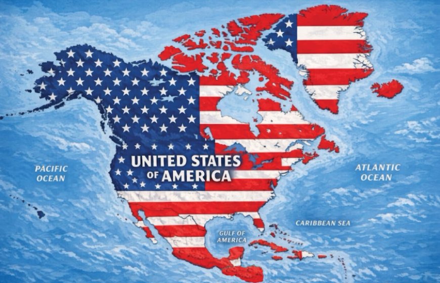 Trump publie une carte montrant les États-Unis annexant toute l’Amérique du Nord, le Groenland et l’Islande
