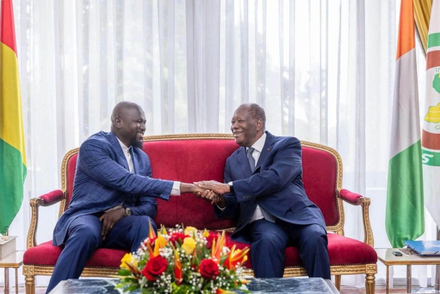 Ouattara pour le succès du processus engagé en Guinée