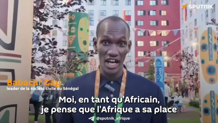 "L'Afrique est l'avenir de demain" et son opportunité est la jeunesse, estime un militant sénégalais