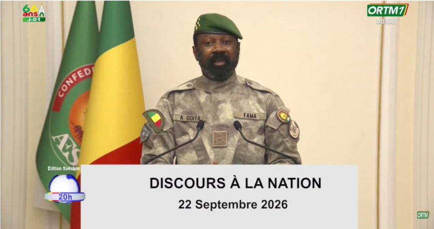 22 septembre 2026 : Assimi Goïta dresse le bilan de la Transition et réaffirme la quête de souveraineté du Mali