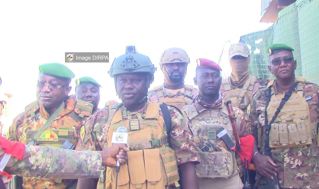 KIDAL : visite d’autorité du Commandant du théâtre Est de l’Opération DOUGOUKOLOKO KIDAL