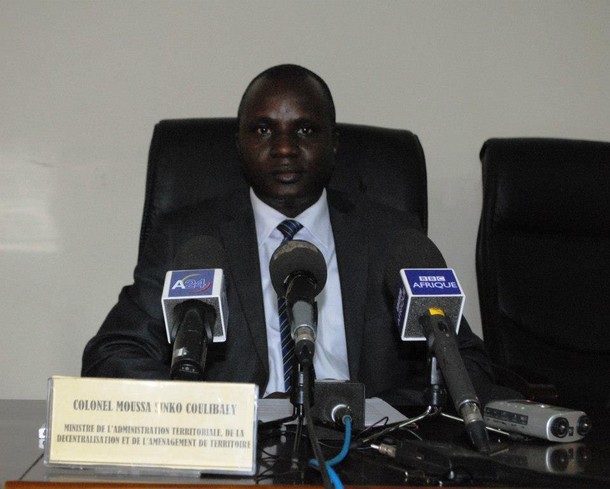 Moussa Sinko Coulibaly, ministre de l'Administration de la décentralisation et de l'aménagement du territoire 