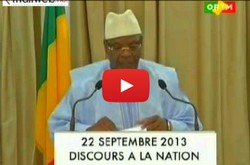 Message du President de la République IBK à l'occasion du 22 septembre 2013