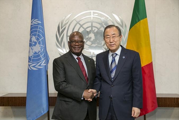 Application de l’Accord pour la paix: le satisfecit de Ban ki-Moon à IBK