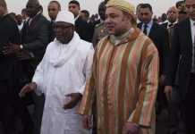 Le roi du Maroc Mohammed VI a été accueilli par le président IBK à son arrivée au Mali