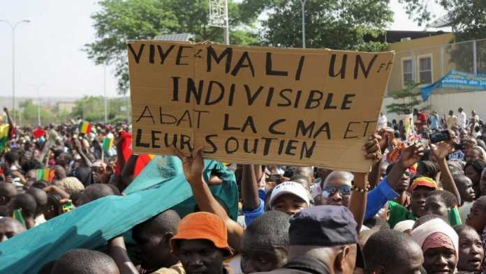 Manifestation-Bamako-5 Mali: manifestation de soutien à l’accord d’Alger dans la capitale